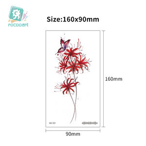 <span class=keywords><strong>Tatuajes</strong></span> Temporales 3D Impermeables con Diseño de Flores Sexys <span class=keywords><strong>para</strong></span> Piernas y Brazos, Kits de <span class=keywords><strong>Tatuajes</strong></span> Falsos, Últimos Modelos <span class=keywords><strong>para</strong></span> Mujeres y Hombres - Product Image 2