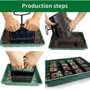 Bloqueador de Suelo, Molde para Bloques de Arcilla 5x5 cm, Herramienta de Jardinería para Plantar y Cultivar Plántulas - Product Image 3