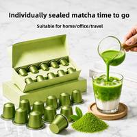 Prix Compétitif Capsules de Matcha Compatibles Nespresso Faible MOQ Étiquette Personnalisée Normes US EU Vente en Gros Fournisseur Direct Usine