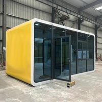 Casa Prefabricada Móvil en Contenedor Directo de Fábrica, Cabaña Apple, Edificio Colorido con Estructura de Acero, Diseño Moderno, Caja de Ensamblaje Rápido