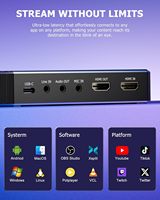 4K 60Hz Akış OBS Kayıt Oyun Canlı Yayın Kayıt Cihazı Web Kamerası HDR VRR HDMI USB Video Yakalama Kartı HDMI - USB Dönüştürücü