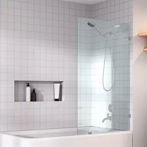 Yüksek kaliteli temperli cam kolay temiz pivot çerçevesiz cam kapı duş ekranı