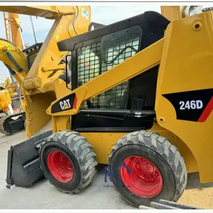 Migliore risparmio di carburante e minore usura usato skid loader Cat246D su vendita calda Caterpillar Cat246D