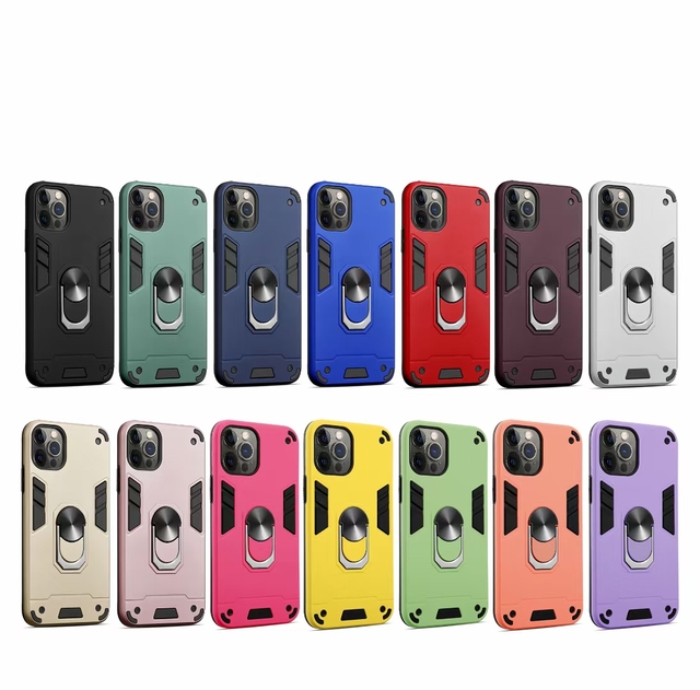 Shockproof TPU PC Phone Case for Xiaomi POCO M3PRO X3 Redmi NOTE11PRO 5G Anti Fall Phone Case Cover With Ring Bracket
