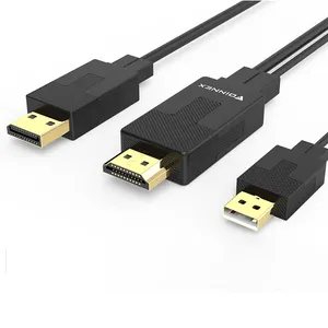 كابل HDMI ذكر إلى DP ذكر عالي الجودة 4k*2k 60 هرتز UHD 4K (3840x2160) @30Hz,1080p (1920x1080) @60Hz