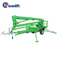 Nacelle élévatrice télescopique hydraulique remorquable Mike Good Selling, grue articulée avec panier rotatif, capacité 250 kg