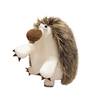 Boneka Landak Realistis OEM Super Lembut, Mainan Penghilang Stres, Boneka Hewan Kartun, Boneka Penyembuh, Ornamen, Hadiah Ulang Tahun
