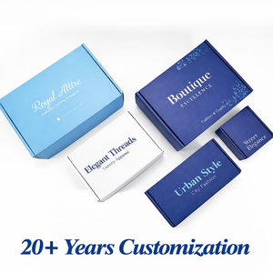 กล่องไปรษณีย์สำหรับเสื้อผ้าและกระเป๋าเป้ กล่องบรรจุภัณฑ์ DTC กล่องไปรษณีย์ลูกฟูก E Flute แบบไดคัท ผู้ผลิตกล่องไปรษณีย์ตามสั่ง - Product Image 2