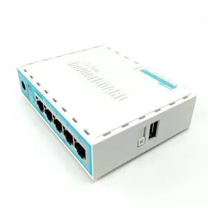MikroTik Router Gigabit Mini, Broadband rumah 5-port ROS Routing lembut RB750Gr3