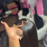 Perruque Lace Front Closure en Cheveux Humains Vierges Indiens 13x4, Styles Lisses et Ondulés Profonds, HD Transparente pour un port sans colle