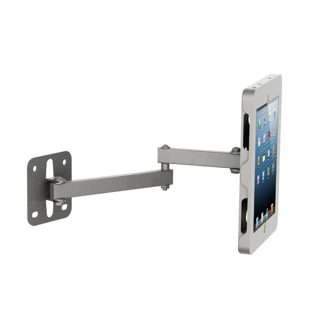 Factory Direct Sale 360 Degree Rotating Tablet and Laptop Stand Case Wall-Mounted Anti-Theft Adjustable Angle Metal Stand