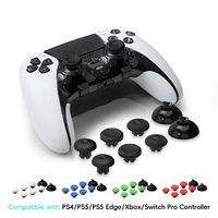 Manettes de remplacement en plastique pour PS5 PS4 PS5 Edge Xbox Controller 8 en 1, capuchons de joystick interchangeables, poignées pour pouces