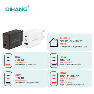 Chargeur rapide double port 36W avec double transformateur, certifié CB CE RoHS, charge rapide PD, chargeur mural avec prise EU - Product Image 6