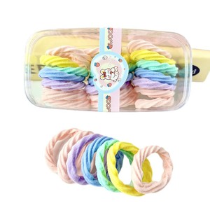 <b>Childrens</b> Hair <b>Ties</b> Boxed Girls High Elasticity Seamless Double Ponytail Princess Series Seven Color Bento Daily Use - Product Image 5