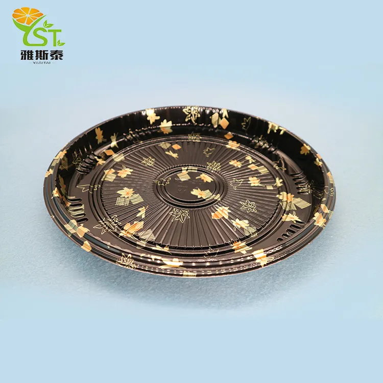 High Quality Wholesale Custom Cheap Round Trays Disposable Food Packaging Sushi container