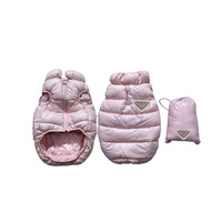 ZHONGYA Vêtements pour chiens, gilet en coton chaud et épais pour l'hiver, nouveau modèle tendance, style triangle inversé, pour Teddy, Schanery, Chai, Corgi, résistant au vent