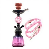 Chicha Narguilé de Luxe en Alliage d'Aluminium Haute Qualité, Chicha en Verre Haut de Gamme, Narguilé Fantaisie pour Magasin Spécialisé