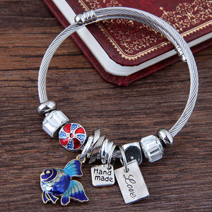 Europe Hot Sell <strong>Dragonfly</strong> Charm <strong>Bracelet</strong> for Women High Quality Stainless Steel Cuff <strong>Bracelet</strong> Adjust Size Wholesale Jewelry - Product Image 6