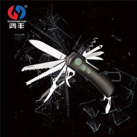 Couteau de poche multi-outils suisse d'extérieur avec tournevis à lame en acier inoxydable Support OEM personnalisable pour le camping et la chasse