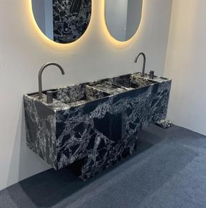 43 "personalizzabile in marmo Cecilia <span class=keywords><strong>bagno</strong></span> vanità ampio piano di lavoro <span class=keywords><strong>lavabo</strong></span> Calacatta Viola marmo Freestanding <span class=keywords><strong>bagno</strong></span> lavandino - Product Image 2