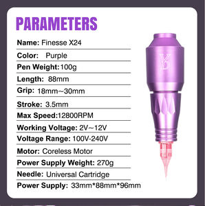 Machine à tatouer Wenshen YD Finesse X24 <span class=keywords><strong>PMU</strong></span> pour eyeliner des sourcils et des lèvres 1pcs Machines de microblading personnalisées - Product Image 3