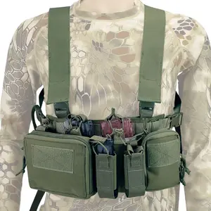 Il petto dell'attrezzatura del camuffamento anfibio di Nylon di alta qualità trasporta la maglia tattica per gli uomini e le donne