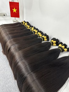Dream Hair DR01 Cheveux vierges vietnamiens en vrac, double trame machine, 100g, poids personnalisable, toutes couleurs, non traités, super double drawn - Product Image 3