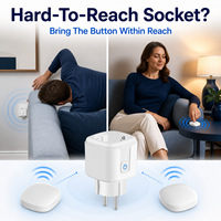 Bouton d'interrupteur sans fil intelligent 16A norme UE avec télécommande et réseau 2,4 GHz en bronze phosphoreux