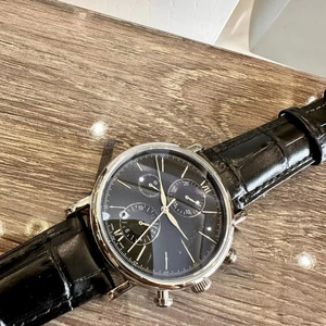 Elegant Mens Dress Chronograph Automatic Stainless Steel <b>Case</b> Minimalist Dial Sapphire Crystal Formal Business Timepiece - Product Image 1