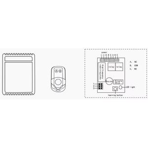 Récepteur 2 canaux 433 MHz avec 2 télécommandes pour les systèmes d'automatisation de la maison intelligente - Product Image 2