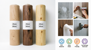 Papier peint auto-adhésif résistant à l'huile, facile à nettoyer, design <span class=keywords><strong>bois</strong></span> pour cuisine - Product Image 3