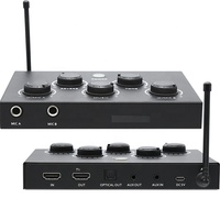Microphone de mixage karaoké sans fil UHF professionnel DS P Reverb Echo double canal pour la maison église TV barre de son jeu en streaming