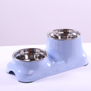 High Quality Pet Bowl Set of 2 Stainless Steel Food Water Bowls with Non Skid Silicone Base for <b>Cats</b> Dogs - Product Image 3