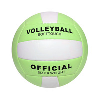 Ballon de volley-ball d'entraînement souple taille 5 en PVC avec grip antidérapant et vessie en caoutchouc, léger, idéal pour l'entraînement en salle, à l'école ou pour les enfants