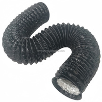 Conduit d'air flexible en PVC-gris et feuille d'aluminium pour l'extraction de fumée et l'air conditionné (norme domestique intérieure)