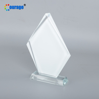Gros iceberg forme enduite par sublimation cadre photo en cristal pour la décoration BSJ-10B