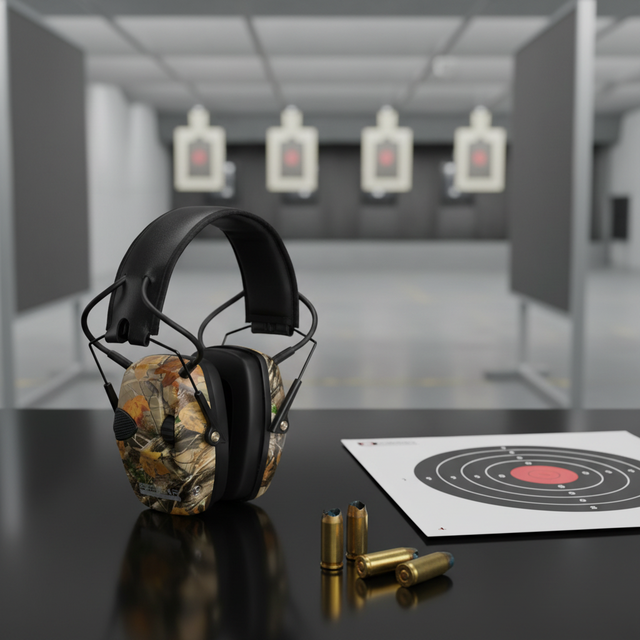Stylish ABS Rubberized Coating Tactical Foldable Rechargeable 27dB Noise Reduction Shooting Headphones Earmuffs