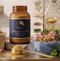 Améliorateur de saveur naturel sans céréales, riche en protéines, à base de peptides de foie de mouton hydrolysés enzymatiquement, pour augmenter la palatabilité des aliments pour chats