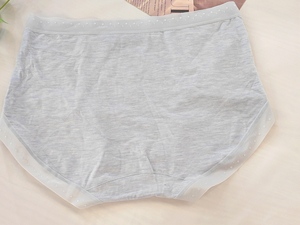 Chất Lượng Cao Của Phụ Nữ 100% Cotton G-<span class=keywords><strong>string</strong></span> Đồ Lót Thoáng Khí Đồng Bằng Màu Dệt Phong Cách Hàng Ngày Với Logo Trên Eo - Product Image 3