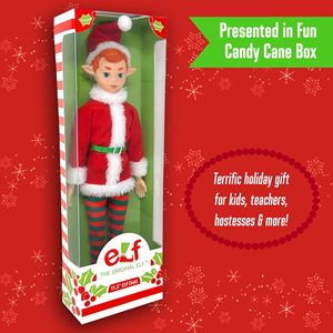 12 "natale elfo bambola giocattolo elfo per bambini o decorazioni Mini bambole giocattolo piccolo elfo scaffali con gambe pendenti bambola di natale - Product Image 5