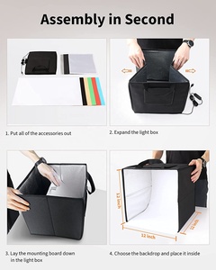Boîte Photo MagicLine 30cm USB Soft Box Kit d'éclairage Portable Photo <span class=keywords><strong>Studio</strong></span> Photo Boîte à Lumière <span class=keywords><strong>VS</strong></span> PULUZ pour Lightbox Photographie - Product Image 3