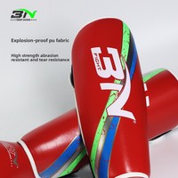 Protèges-tibias pour enfants BN en cuir PU, boxe, sanda, karaté, protège-chevilles, Muay Thai, MMA, équipement de combat, protège-tibias
