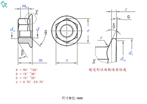 Tuerca de Brida Métrica de Hierro Galvanizado, Hexagonal, Antideslizante, Antiaflojamiento, con Inserto de Nylon, Grado 4.8, M3-M16 - Product Image 2