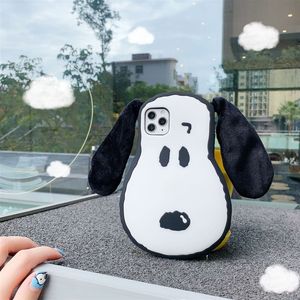 La <span class=keywords><strong>coque</strong></span> de téléphone iPhone 14 Pro Max et iPhone 13 en peluche <span class=keywords><strong>Snoopy</strong></span> est adaptée à la nouvelle version de dessin animé 12, douce - Product Image 4