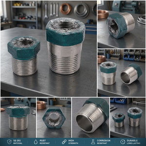 Bague de réduction hexagonale en acier inoxydable forgé SS 202, filetage femelle NPT, peinte, OEM, résistante à la corrosion, pour tuyauterie haute pression - Product Image 3