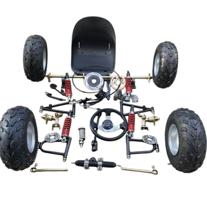 Gran Oferta: Kit Completo de Piezas de Modificación para Go Kart de 4 Ruedas - Suspensión Delantera/Trasera, Volante, Eje Trasero de 1M, Neumático de 6 Pulgadas para Mejora de Buggy - Product Image 3