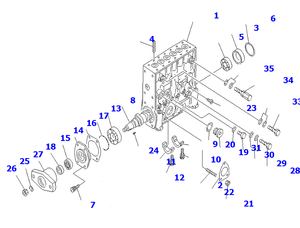 משאבת הזרקת דלק מקורית באיכות גבוהה 6162-75-2111 עבור מנוע Sa6d170e d375 חלקי מנוע - Product Image 3