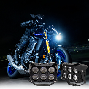Ventes Flash : Phares LED Moto 6 Lentilles 120W Blanc Jaune IP67 Étanche, Feux de Brouillard de Remplacement pour Motos et Jeeps - Product Image 3
