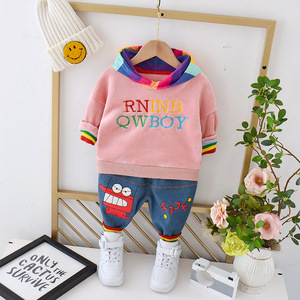 Commercio all'ingrosso di Nuovo Stile <span class=keywords><strong>Vestiti</strong></span> Dei Bambini Set di Abbigliamento <span class=keywords><strong>Per</strong></span> Bambini di Inverno Cappotti di Pelliccia Cappuccio Del Bambino E Del Denim Dei Jeans <span class=keywords><strong>Per</strong></span> Le Bambine - Product Image 2
