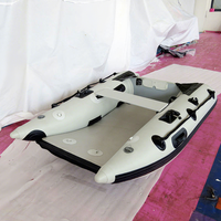 Bateau de pêche gonflable miniature sur mesure avec moteur, bateau pneumatique portable, mini bateau ponton pour le sauvetage